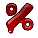 Эмодзи Bloody Font Emoji 💯