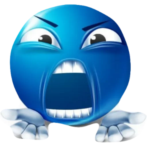 Telegram Sticker «Blue Ball» 😨