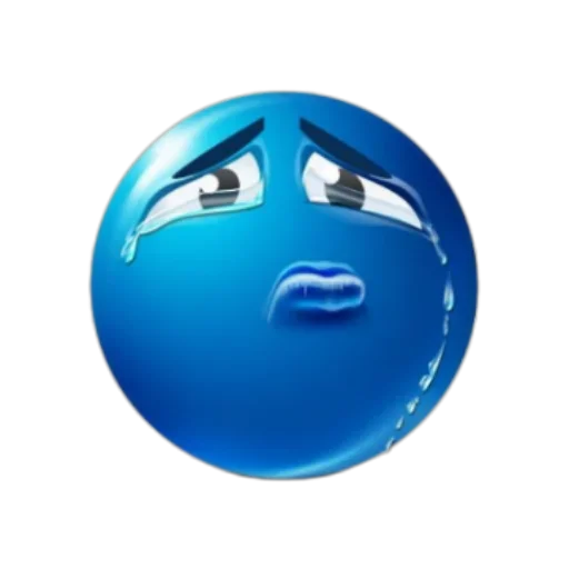 Blue Ball emoji 😥
