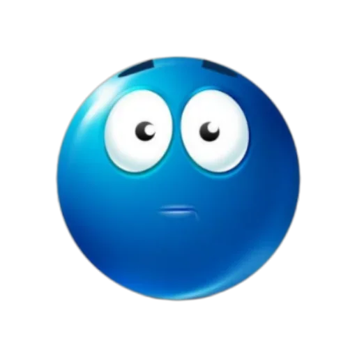 Telegram Sticker «Blue Ball» 😐