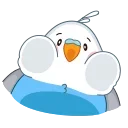 Blue Bird emoji 🫥