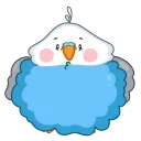 Емодзі Blue Bird 😮‍💨