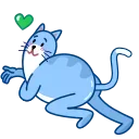 Blue Cat sticker 😘