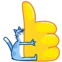 Blue Cat emoji 👍