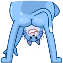 Blue Cat emoji 👋