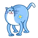 Стикер Blue Cat 😊