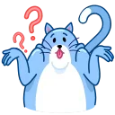 Blue Cat sticker 🤷‍♂️