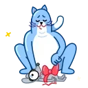 Blue Cat stiker 🎁