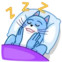 Blue Cat emoji 😴