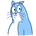 Стикер Blue Cat 👀