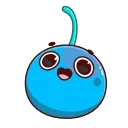 Telegram emoji Blue Cherry