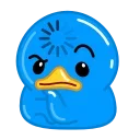 Blue Duck emoji 🧐