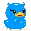 Blue Duck emoji 😈