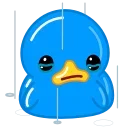 Blue Duck emoji 😭