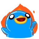 Blue Duck  emoji 😈