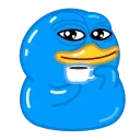Blue Duck emoji ☕️