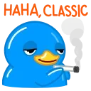 Blue Duck  emoji 🚬