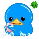 Blue Duck  emoji 🧼