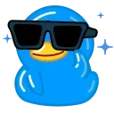 Blue Duck emoji 😎