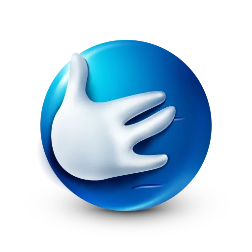 Стікер Telegram «Blue Emoji» 🫢