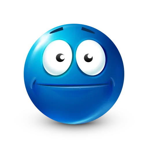 Стікер Blue Emoji 🙂