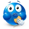 Blue Emoji emoji 🍪