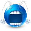 Blue Emoji emoji 😁