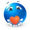 Blue Emoji emoji ❤