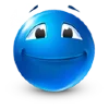 Blue Emoji emoji 🙂