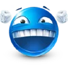 Blue Emoji emoji 🥳