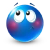 Blue Emoji emoji 😳