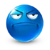 Blue Emoji emoji 😤