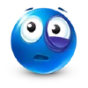 Blue Emoji emoji 😢