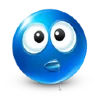 Blue Emoji emoji 😲
