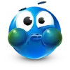 Blue Emoji emoji 🤢