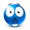Blue Emoji emoji 😧