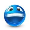 Blue Emoji emoji 😄