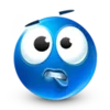 Blue Emoji emoji ☹️