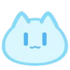 Эмодзи телеграм Blue Nyan