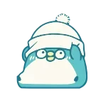 Blue Penguin emoji 🫣