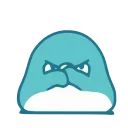 Blue Penguin emoji 🤬