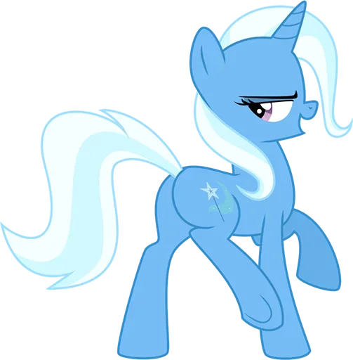 Стикер Telegram «Blue Pony» 😀