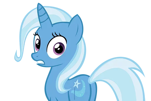 Blue Pony emoji 😱