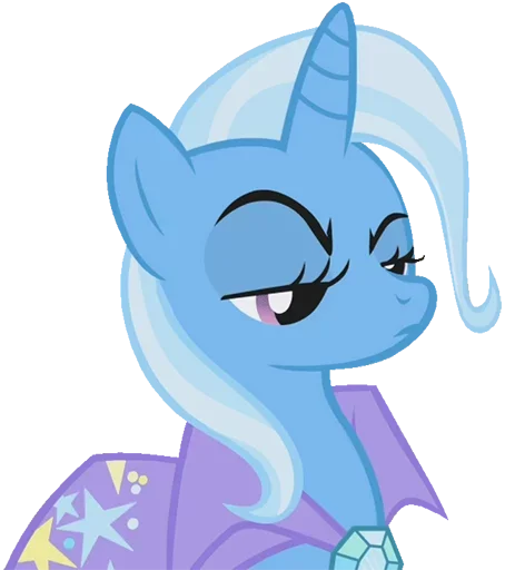Telegram stiker «Blue Pony» 😜