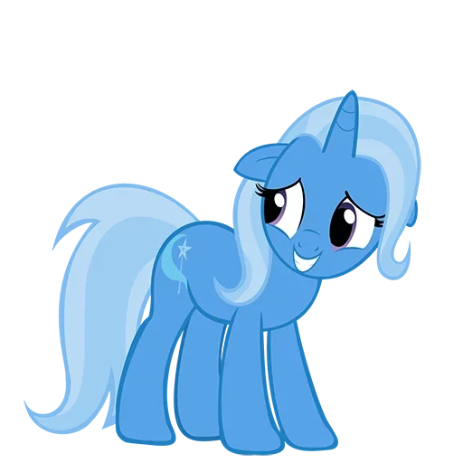Telegram Sticker «Blue Pony» 😜
