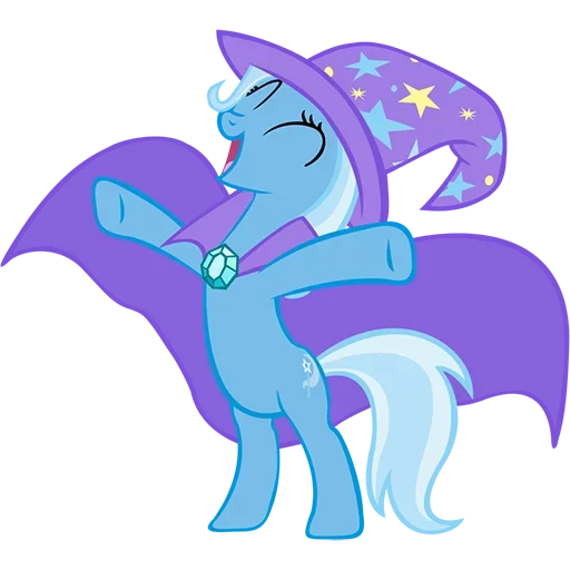 Telegram Sticker «Blue Pony» ☺️