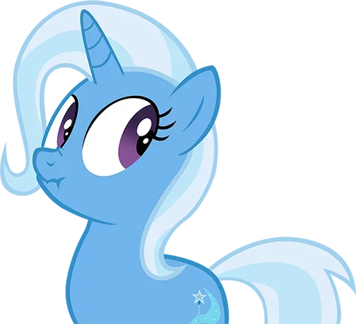 Стікер Telegram «Blue Pony» 😜