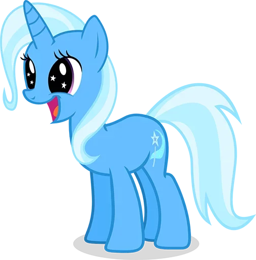 Telegram Sticker «Blue Pony» 🤭
