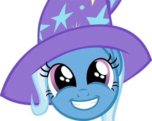 Blue Pony emoji 😁