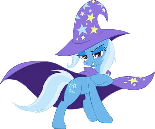Telegram Sticker «Blue Pony» 😀